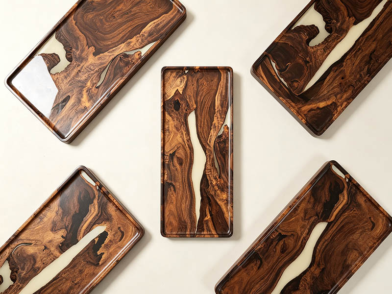 wood tray solid wood serving tray