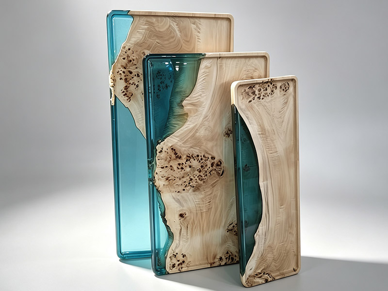 solid wood serving tray