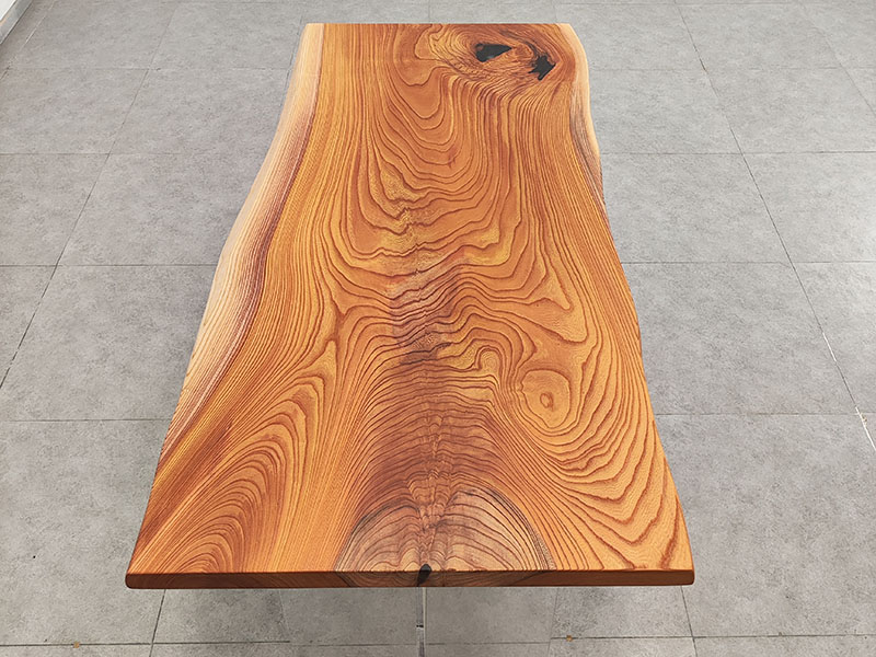 live edge wood dining table